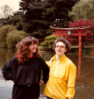 me and Marcella Arnow, Brooklyn Botanical Gardens, 1980s