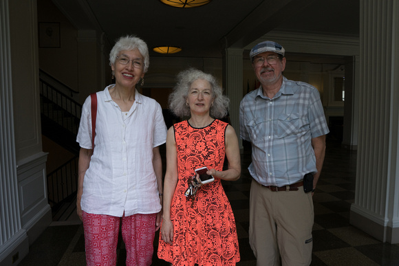 Mo, Susan, Michael at International House