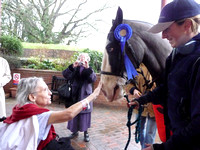 Marcella at hospice saying goodbye to her horse