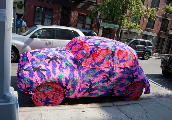 Crochet car cover